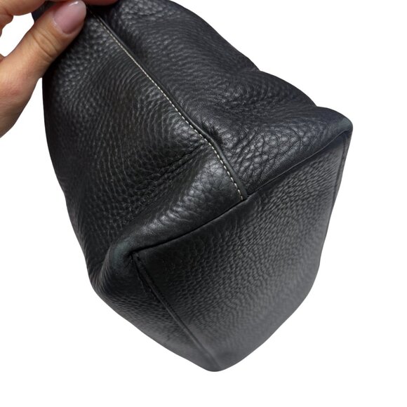 Vintage COACH Sarah Black Pebbled Leather Hobo Bag - F13094 - Picture 6 of 13